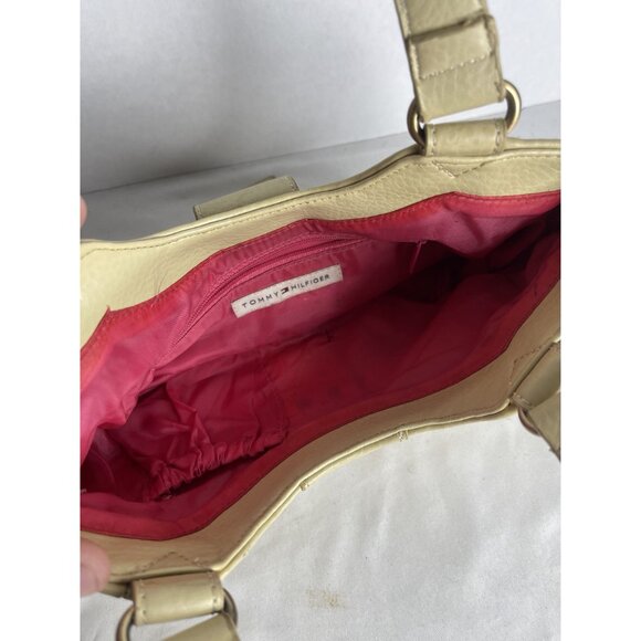Tommy Hilfiger Satchel/Top Handle Bag‎ Solid Leather Cream - Picture 3 of 5